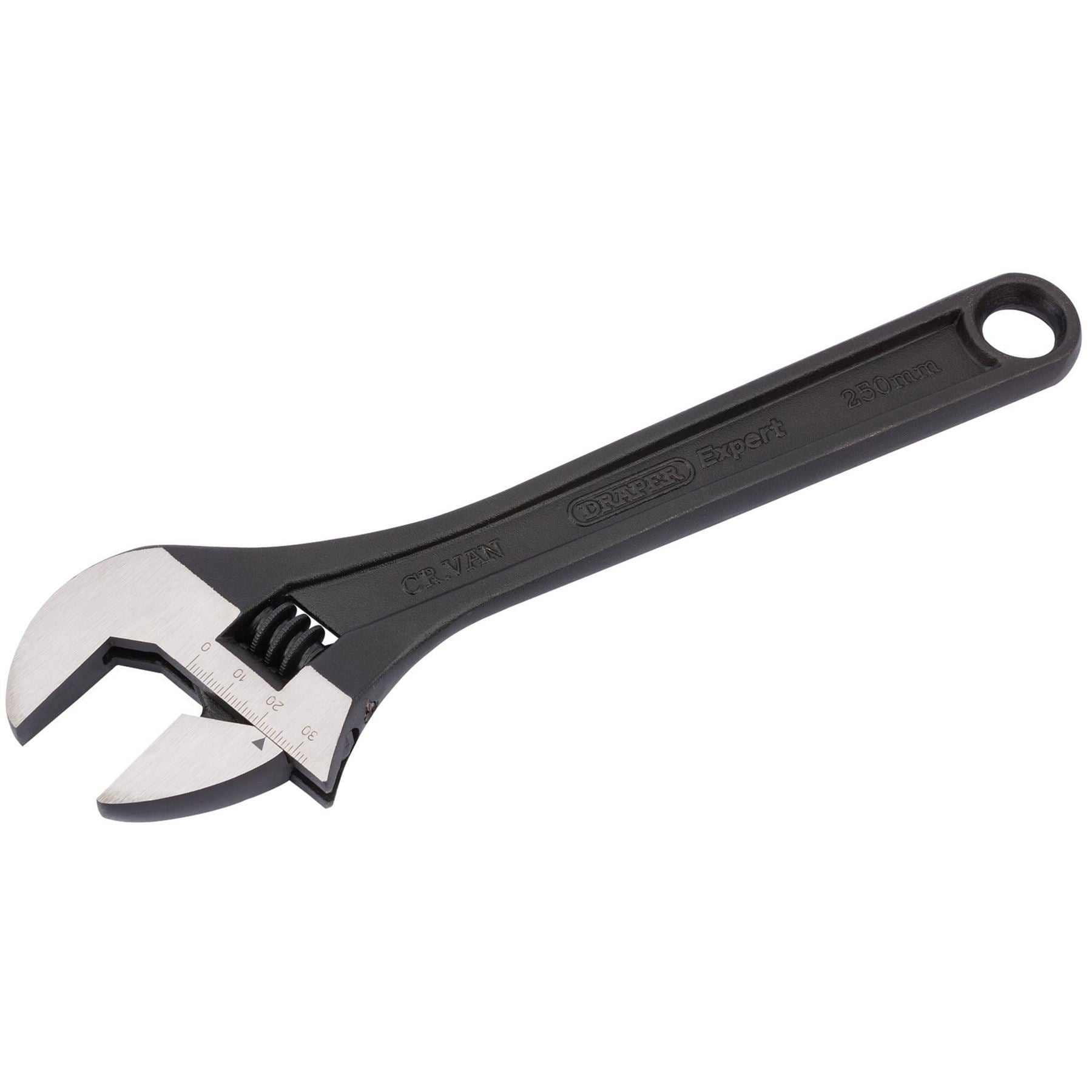 Draper 52681 Expert Crescent-Type Adjustable Wrench with Phosphate Finish 250mm 33mm Draper