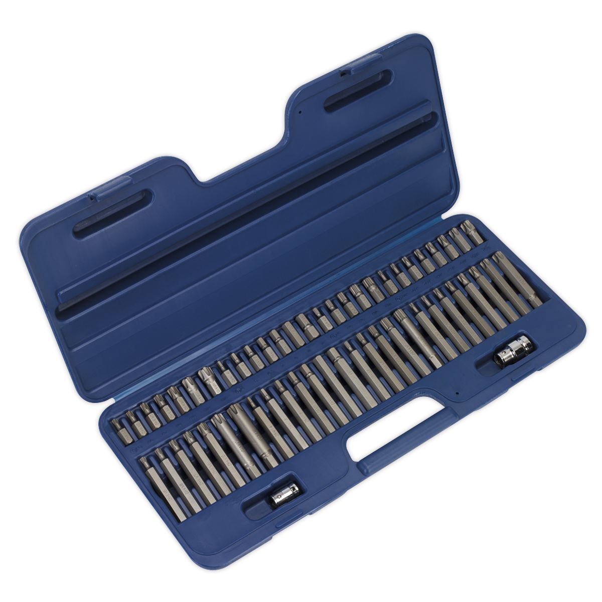 Sealey AK21956 Security TRX-Star*/Hex/Ribe/Spline Bit Set 56pc 3/8" & 1/2"Sq Drive Sealey