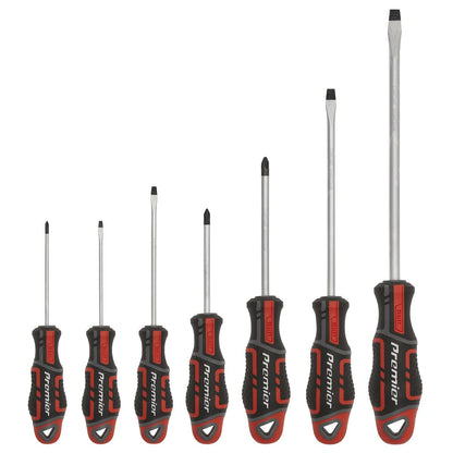 Sealey AK4321 Screwdriver Set 7pc GripMAX® - Red Sealey