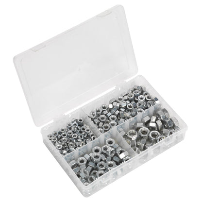 Sealey AB030SN Steel Nut Assortment 320pc 1/4"-1/2"UNC Sealey