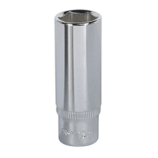 Sealey SP1413D WallDrive® Socket 13mm Deep 1/4"Sq Drive Fully Polished Sealey