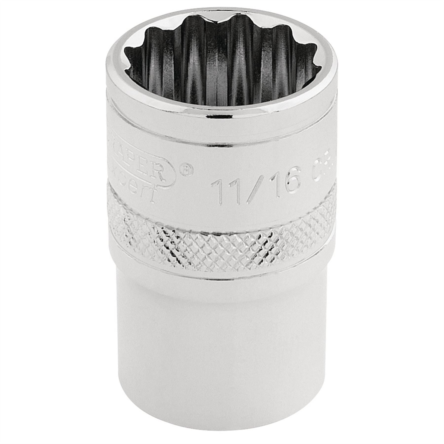 Draper 33644 HI-TORQ® 12 Point Socket 1/2" Sq. Dr. 11/16" Draper