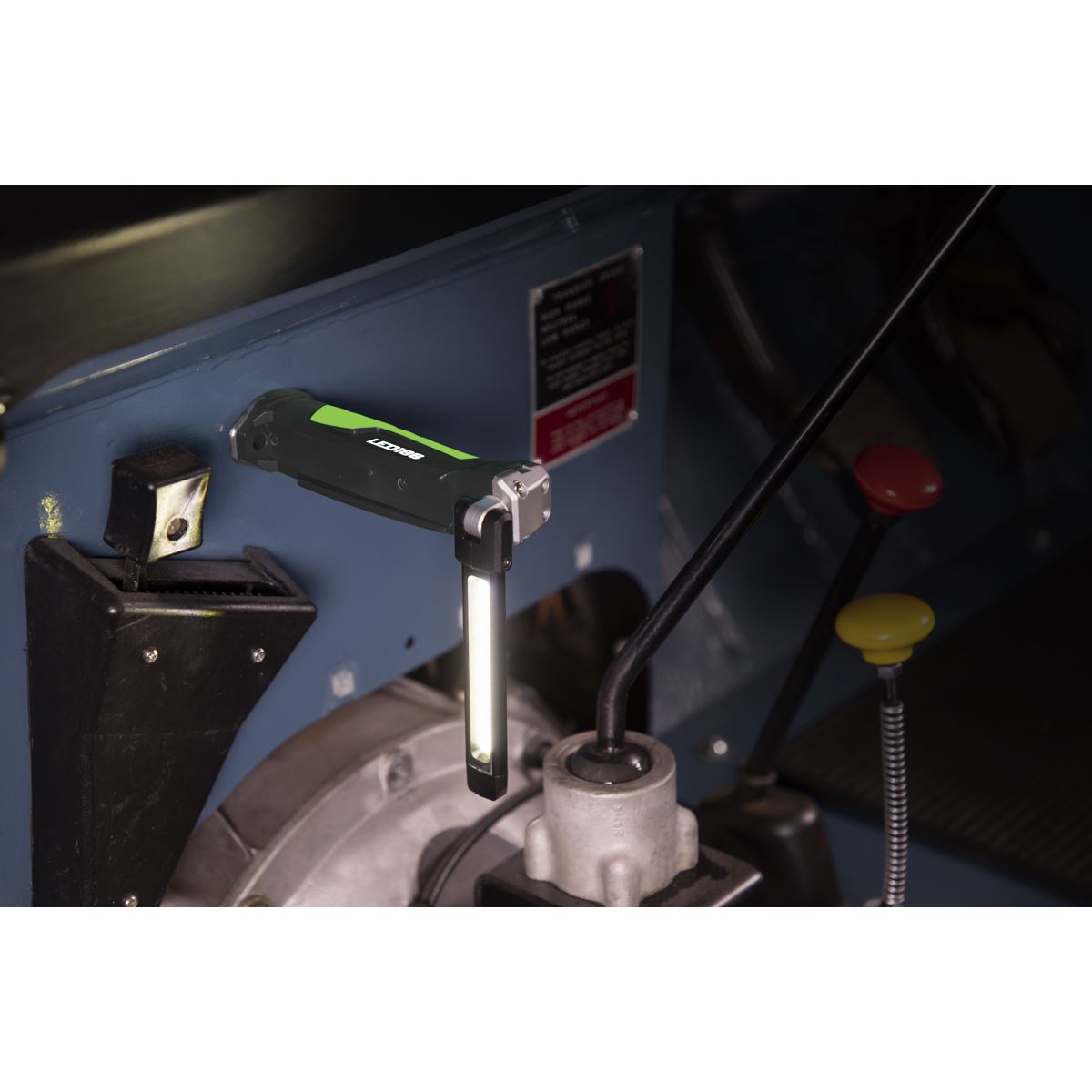 Sealey LED186 Rechargeable Slim Folding Inspection Light 6W COB LED & 1W SMD LED Lithium-ion Sealey