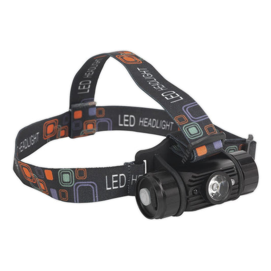 Sealey HT108LED Rechargeable Head Torch 5W SMD LED Auto-Sensor Sealey