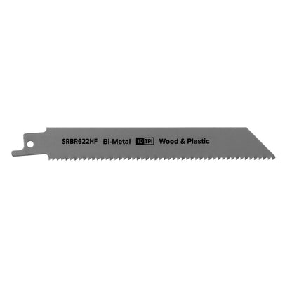 Sealey SRBR622HF Reciprocating Saw Blade Wood & Plastics 150mm 10tpi - Pack of 5 Sealey