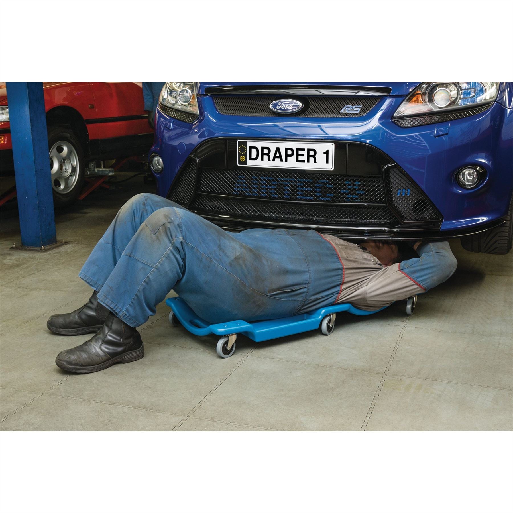 Draper 81906 Mechanics Creeper Blue Draper