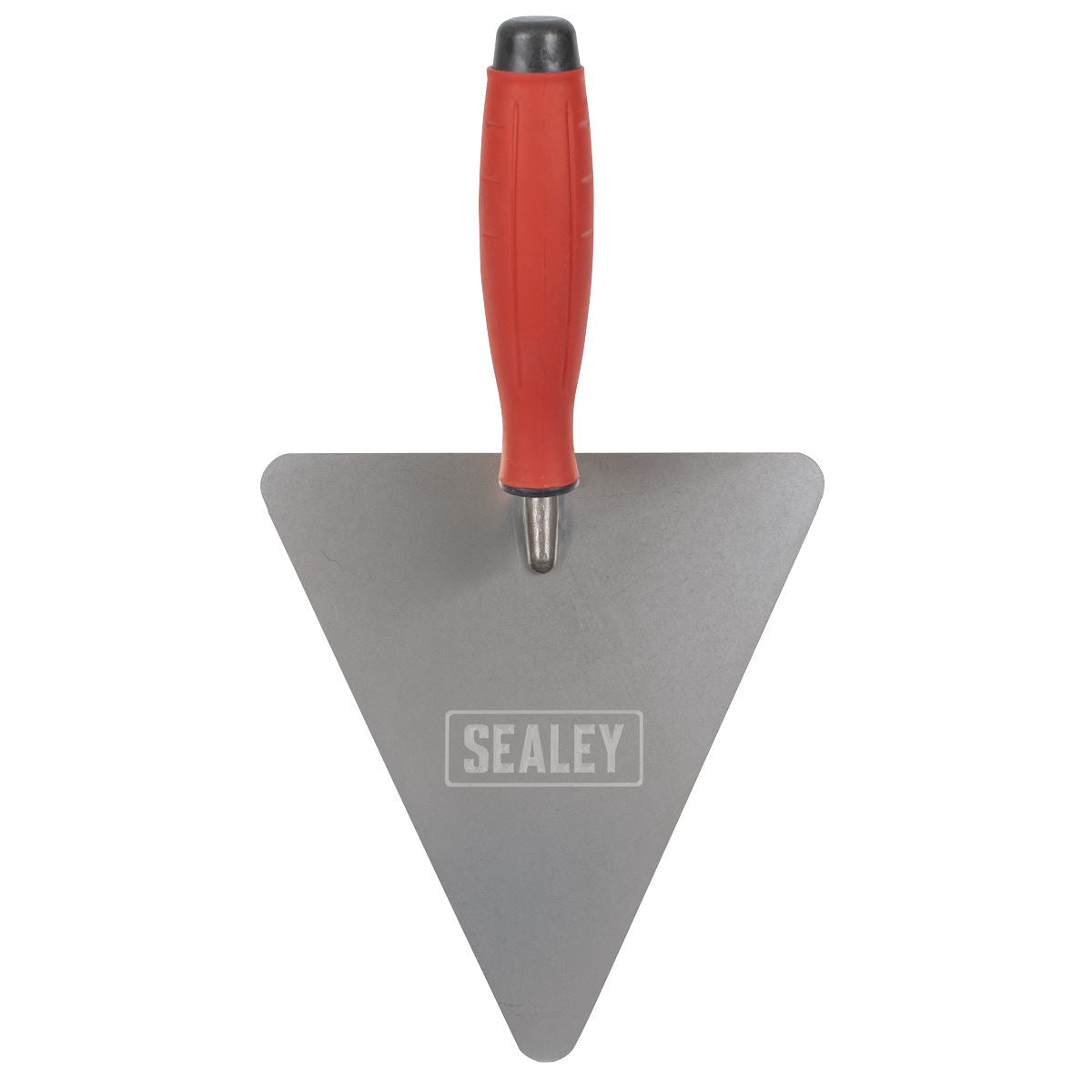 Sealey T1205 Stainless Steel Triangular Brick Trowel - Rubber Handle 180mm Sealey