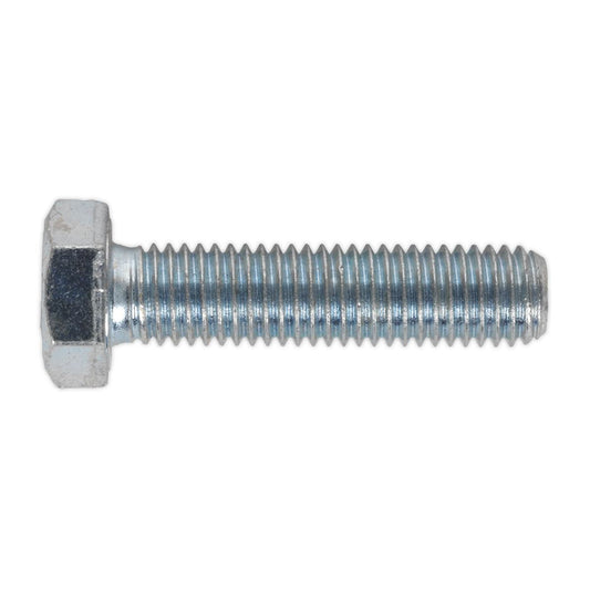 Sealey SS1250 HT Setscrew M12 x 50mm 8.8 Zinc Pack of 25 Sealey