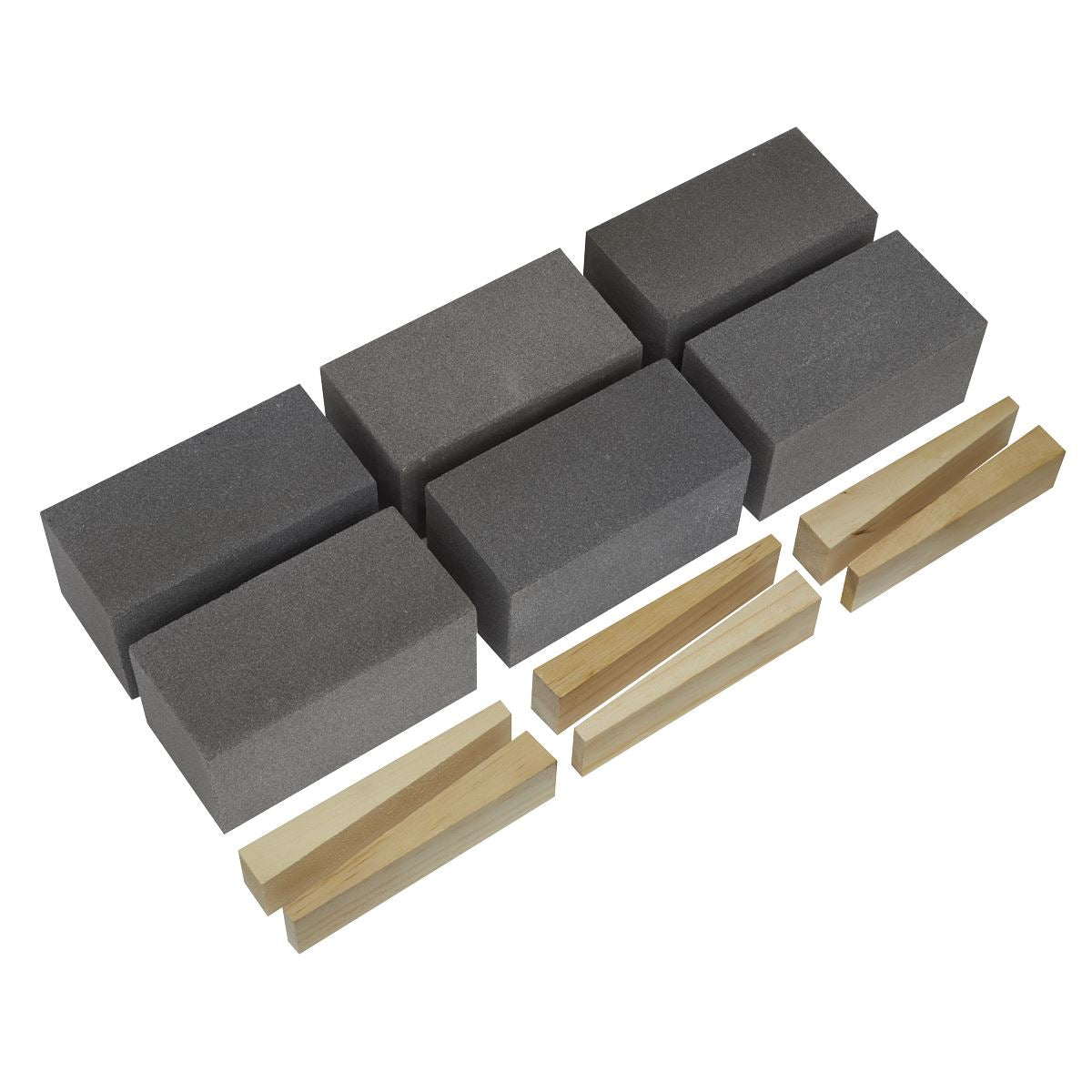 Sealey FGB120 Floor Grinding Block 50 x 50 x 100mm 120Grit - Pack of 6 Sealey