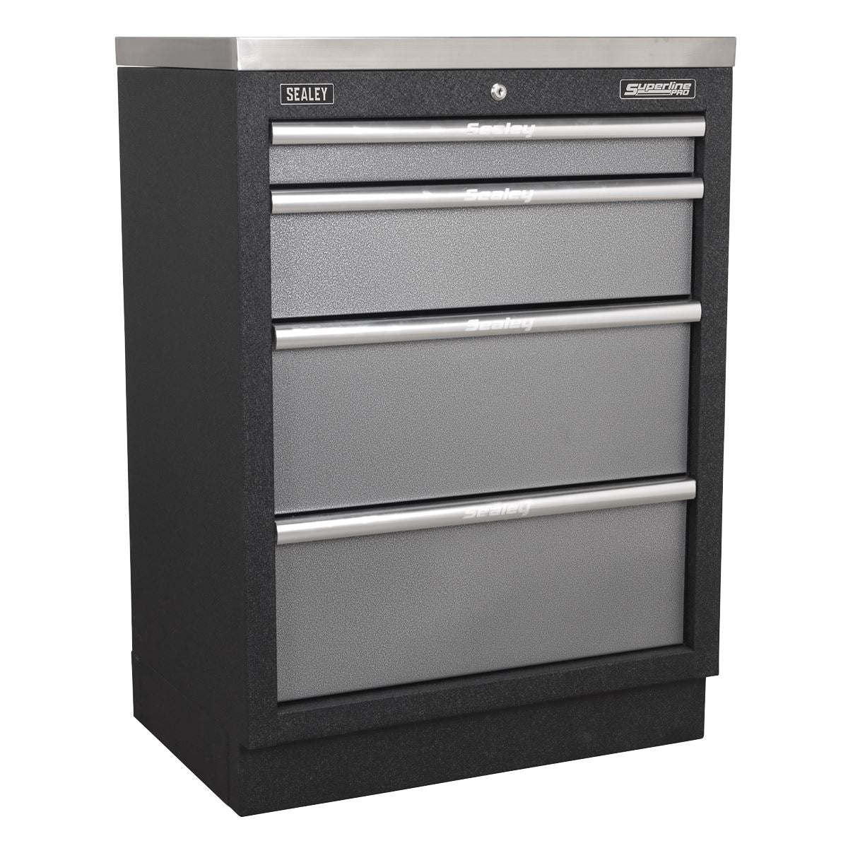 Sealey APMSSTACK17SS Superline PRO® 4.9m Storage System - Stainless Worktop Sealey
