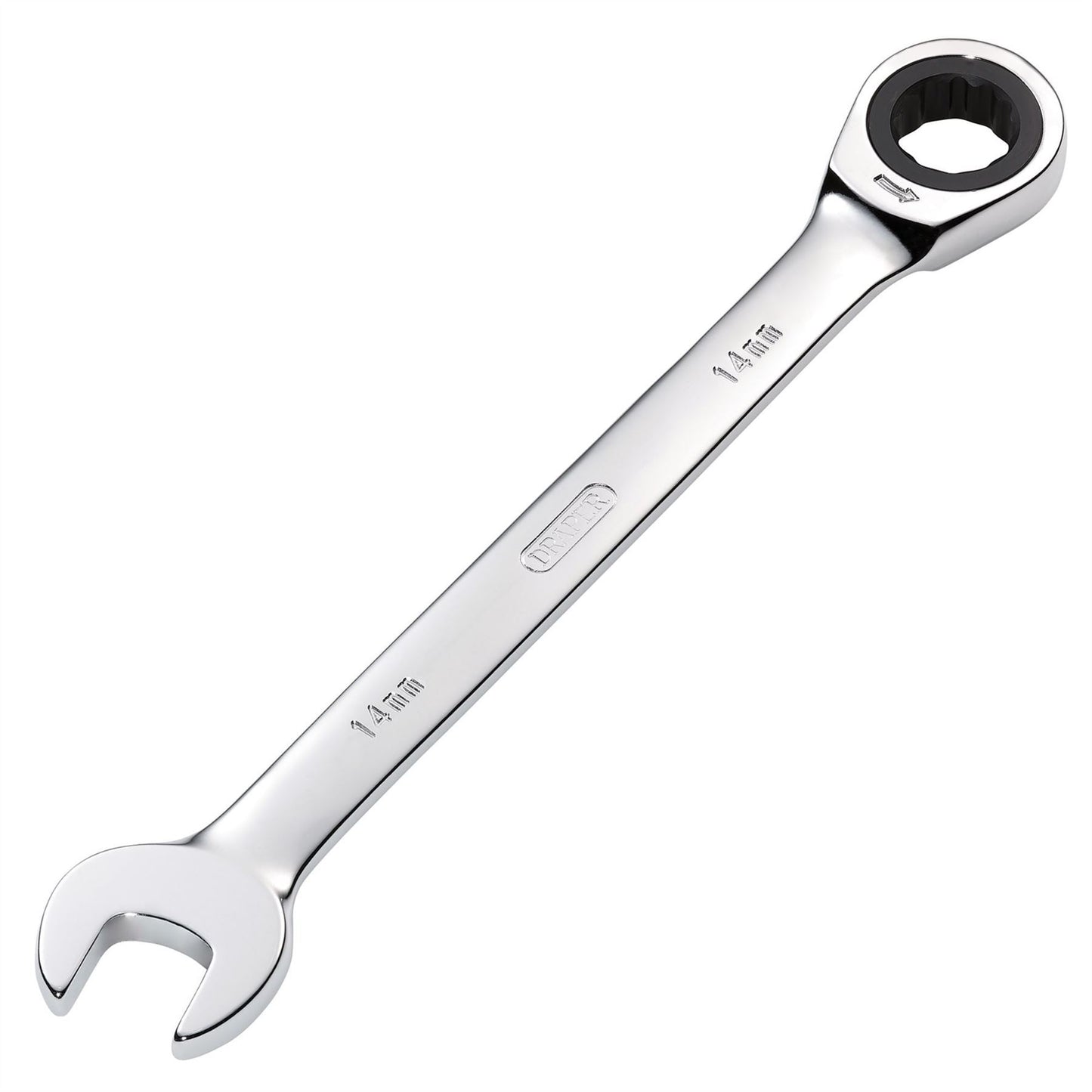 Draper 31011 Metric Ratcheting Combination Spanner 14mm Draper