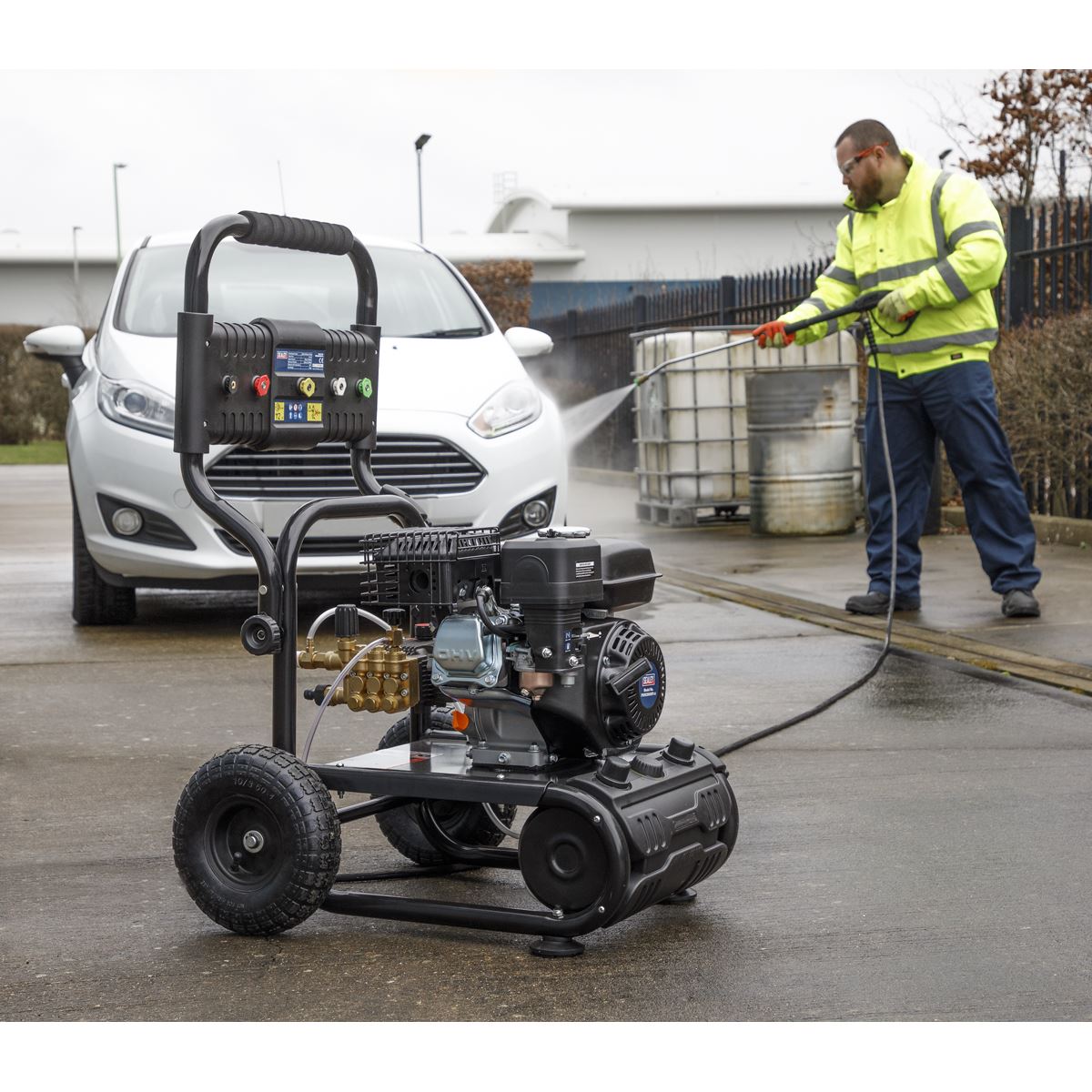 Sealey PWM2500SP Pressure Washer 220bar 540L/hr Self-Priming 6.5hp Petrol Sealey