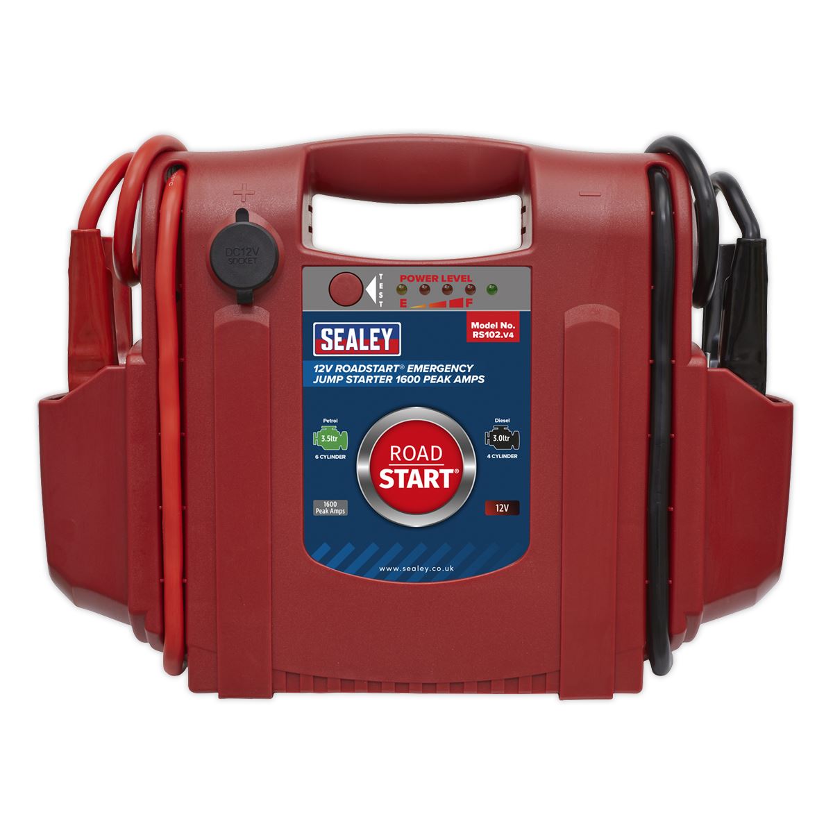 Sealey RS102 RoadStart® Emergency Jump Starter 12V 1600 Peak Amps Sealey
