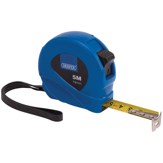 Draper 75881 Measuring Tape 5m/16ft x 19mm Blue Draper