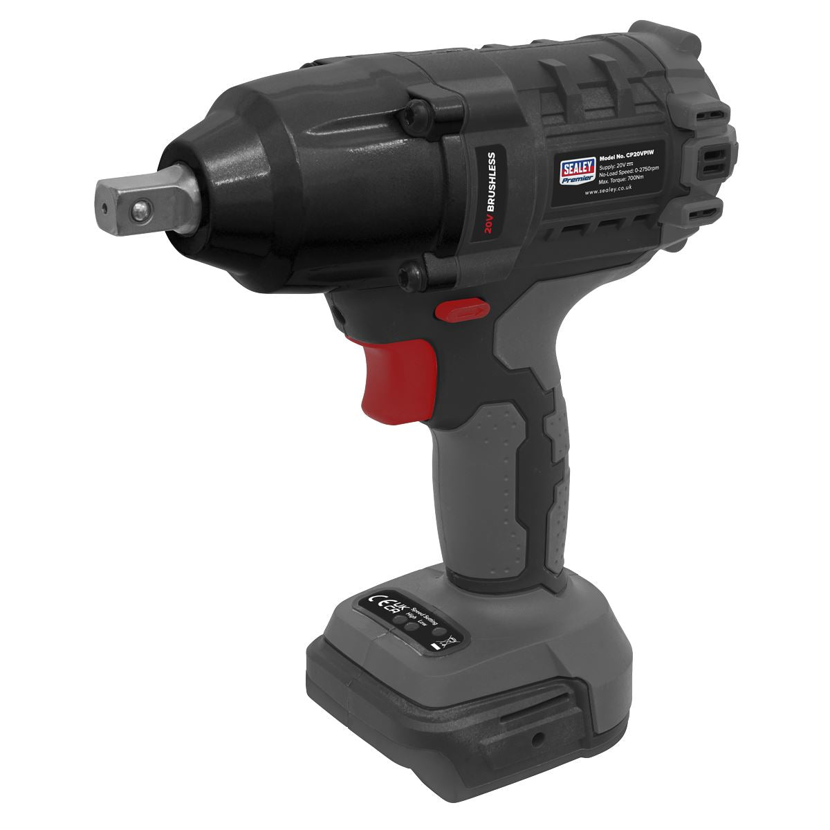Sealey CP20VPIW Brushless Impact Wrench 20V SV20 Series 1/2"Sq Drive - Body Only Sealey