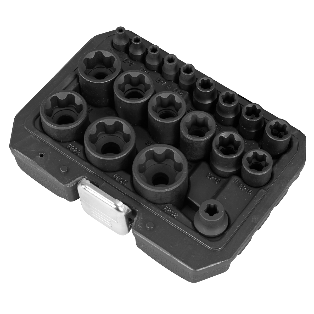 Sealey SX097 External TRX-P* Socket Set 19pc 1/4", 3/8", 1/2" Drive Sealey