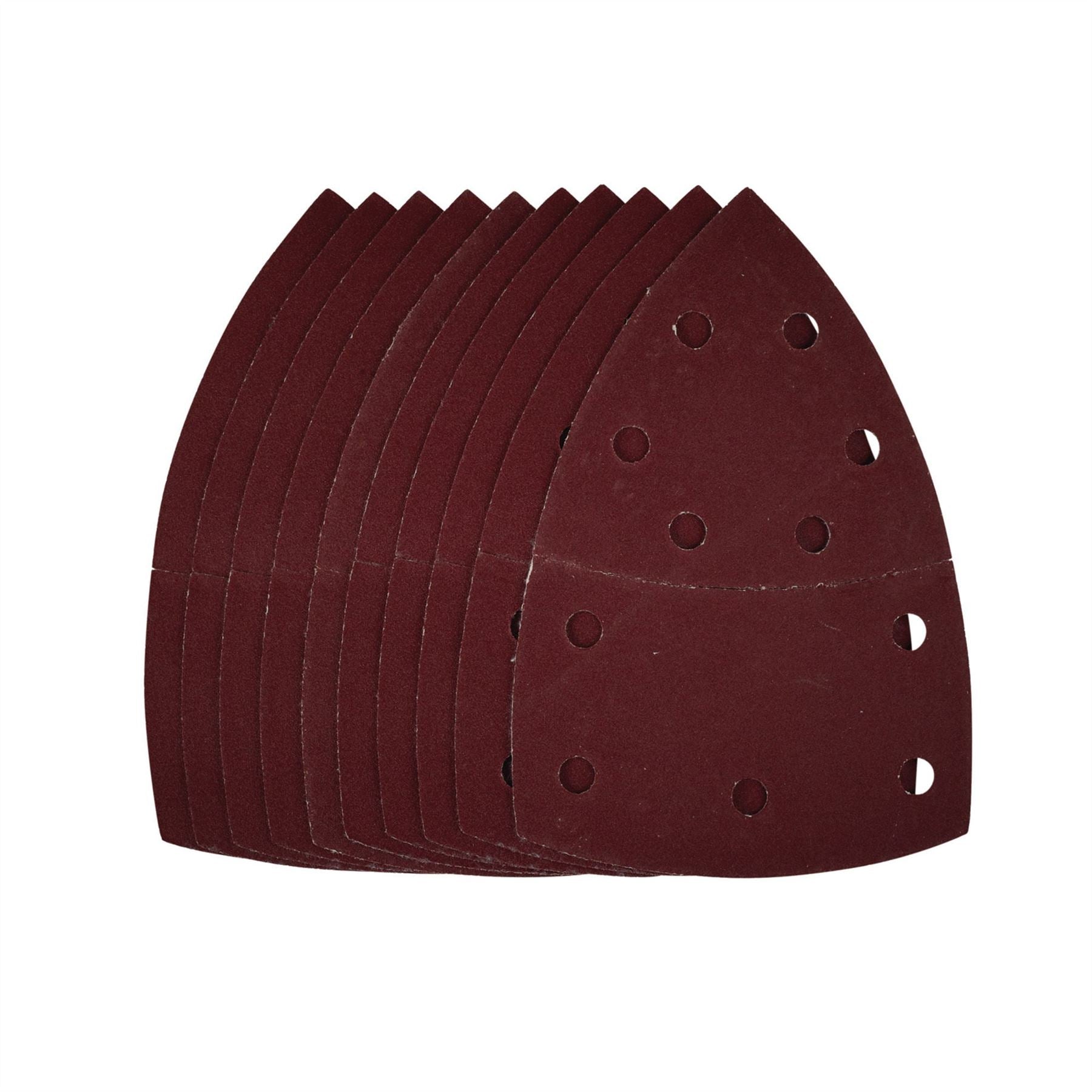 Draper 44333 Multi-Sanding Sheets with Hook and Loop 102 x 62mm 93mm 240 Grit Pack of 10 Draper