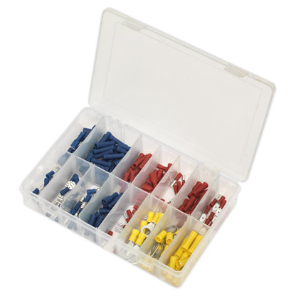 Sealey AB038MT Crimp Terminal Assortment 200pc Blue Red & Yellow Sealey