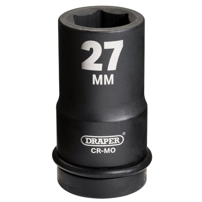 Draper 05142 Hi-TORQ® Deep Impact Socket 1" Sq. Dr. 27mm Draper