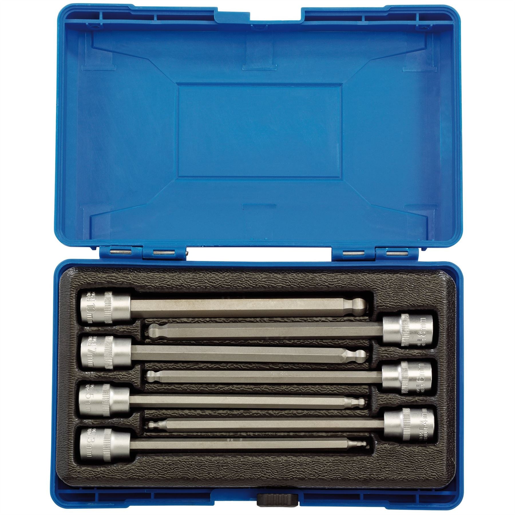 Draper 16297 Hexagonal Socket Bit Set 3/8" Sq. Dr. 7 Piece Draper
