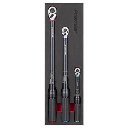 Sealey STW900SETB Torque Wrench Micrometer Style 3pc Set – Premier Black Sealey