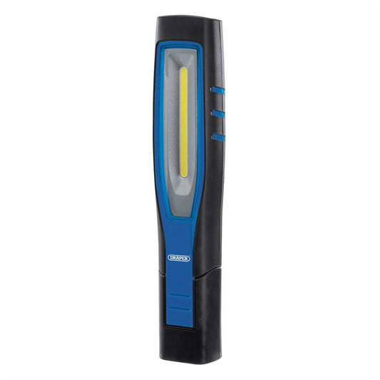 Draper 11763 COB/SMD LED Rechargeable Inspection Lamp 7W 700 Lumens Blue 1 x USB Cable Supplied Draper