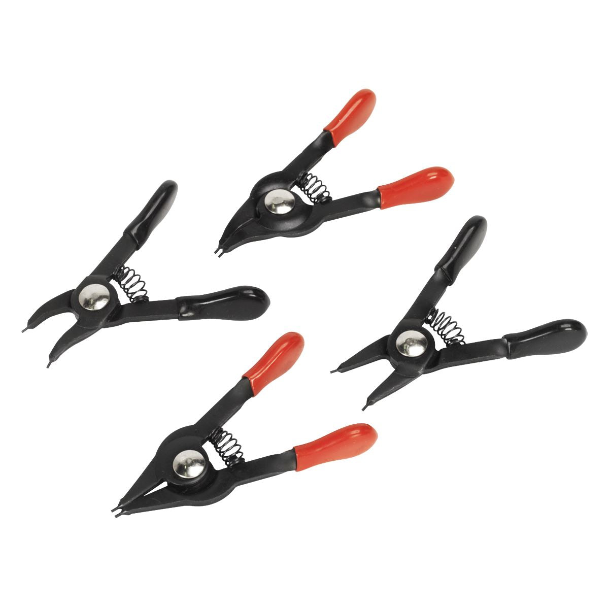 Sealey AK8449 Mini Circlip Pliers Set 4pc Sealey