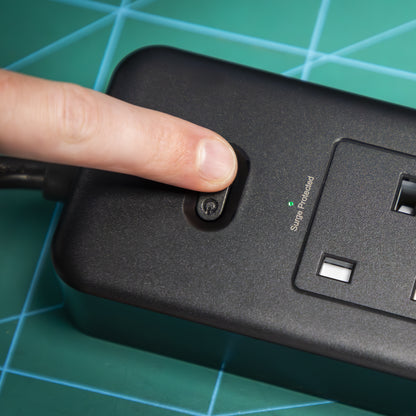 Sealey EL34USBB Power Extension Lead 2.6m with USB & USB-C Ports - Black Sealey