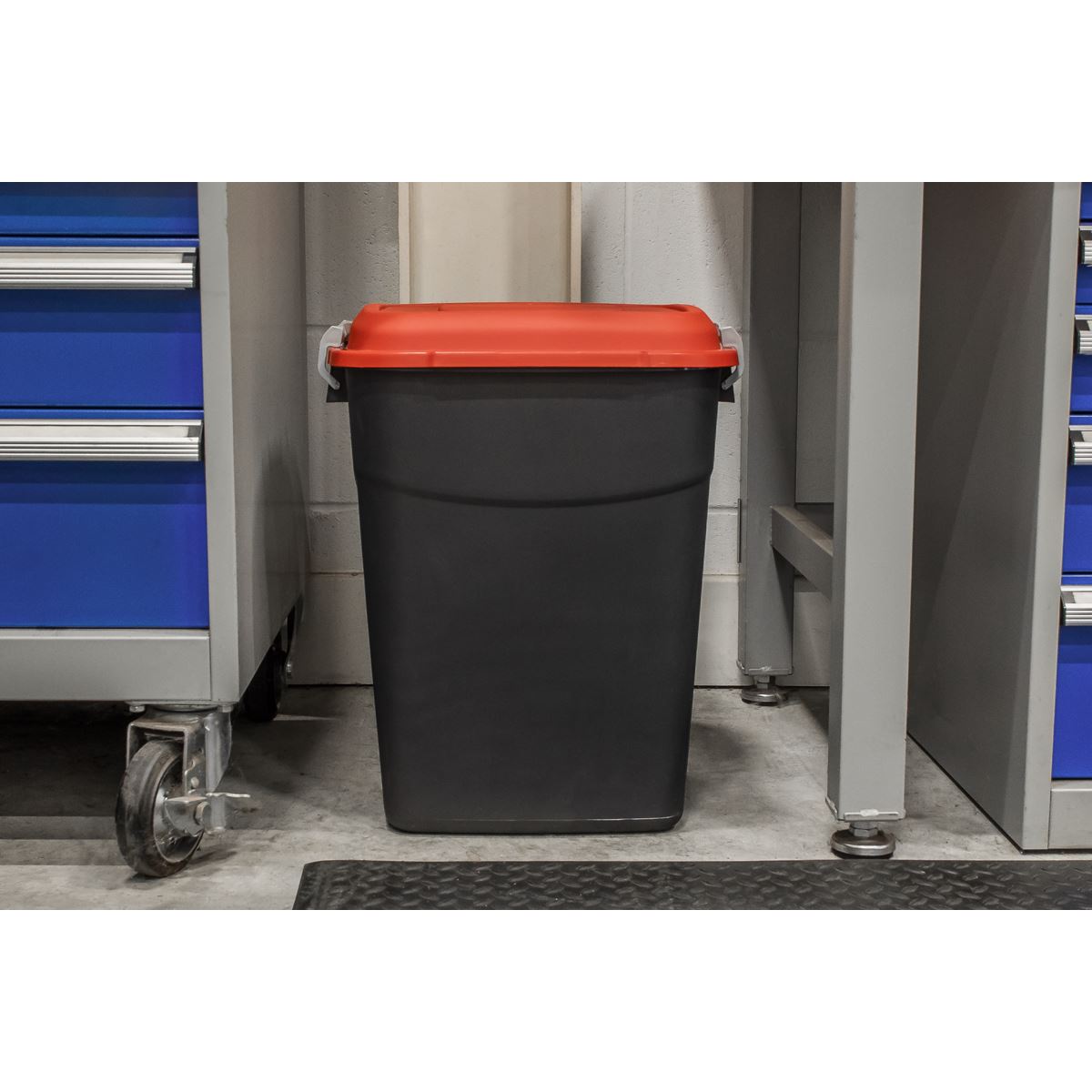 Sealey BM50R Refuse/Storage Bin 50L - Red Sealey