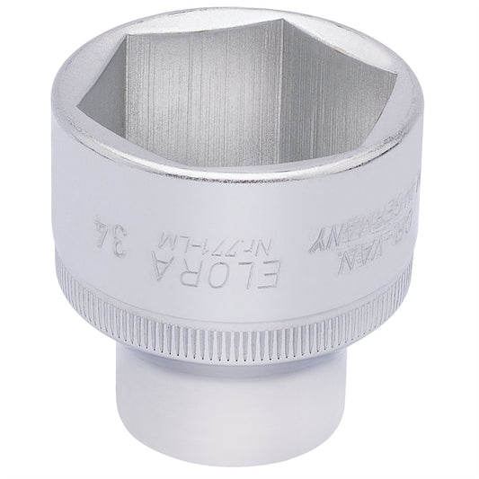 Elora 15323 Hexagon Socket 1/2" Sq. Dr. 34mm Elora