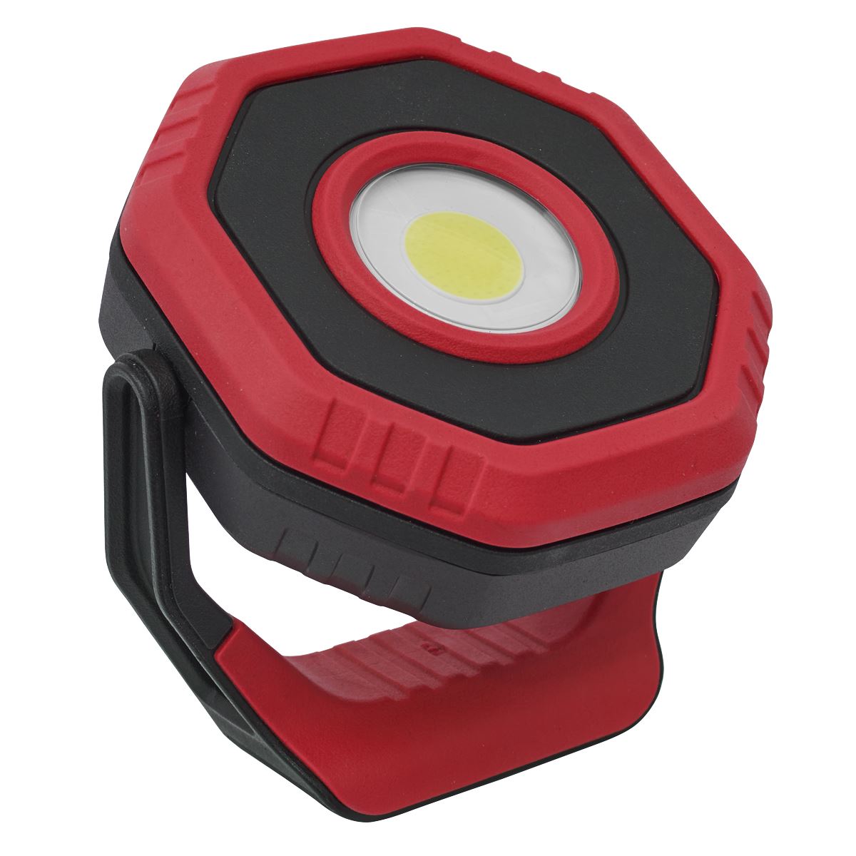 Sealey LED700PR Rechargeable Pocket Floodlight with Magnet 360° 7W COB LED - Red Sealey