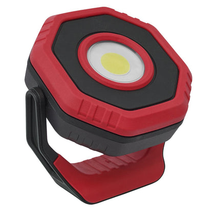 Sealey LED700PR Rechargeable Pocket Floodlight with Magnet 360° 7W COB LED - Red Sealey
