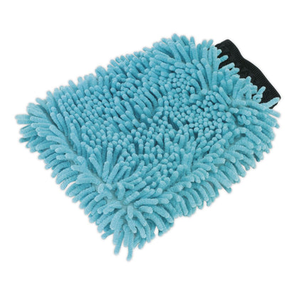 Sealey CC77 Shaggy Microfibre Mitt 2-in-1 Sealey
