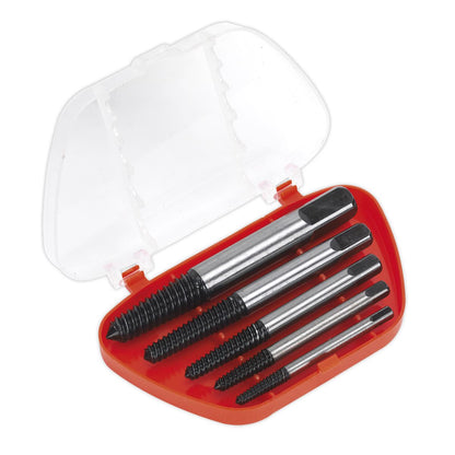Sealey AK722 Screw Extractor Set 5pc Helix Type Sealey