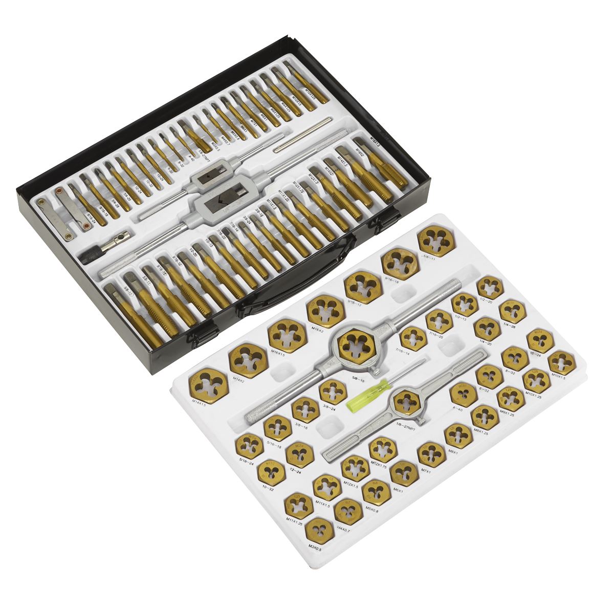 Sealey AK3086HIM Tap & Die Set Hexagonal Metric & SAE/Imperial 86pc Sealey