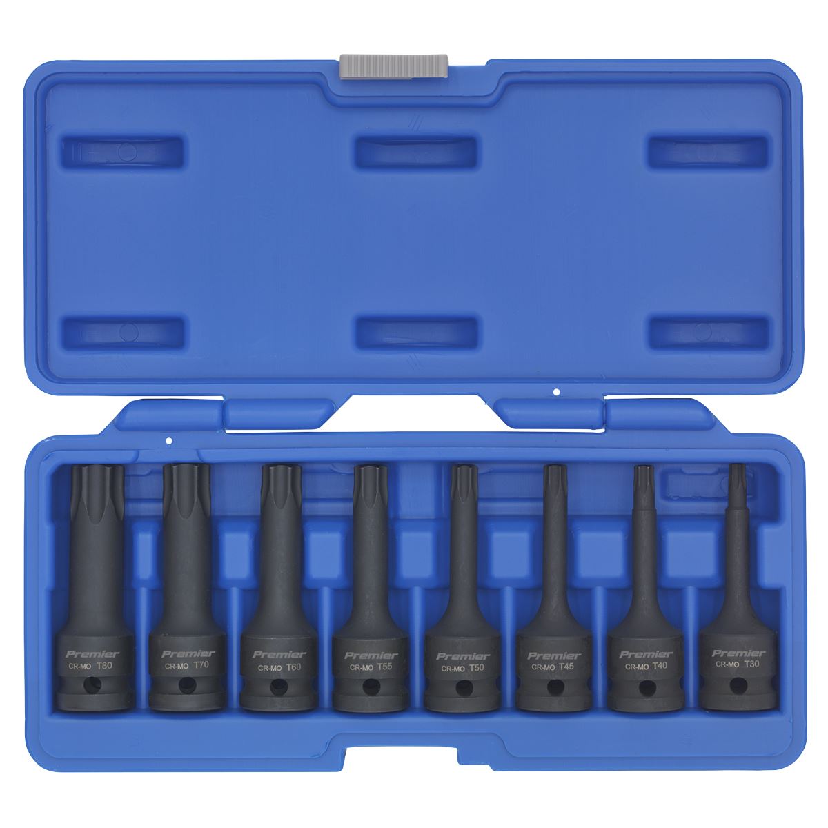 Sealey AK5602 Impact TRX-Star* Socket Bit Set 8pc 1/2"Sq Drive Sealey