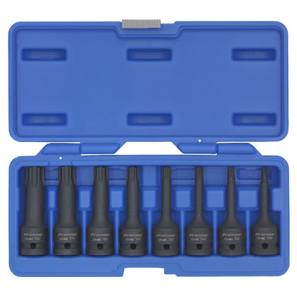 Sealey AK5602 Impact TRX-Star* Socket Bit Set 8pc 1/2"Sq Drive Sealey