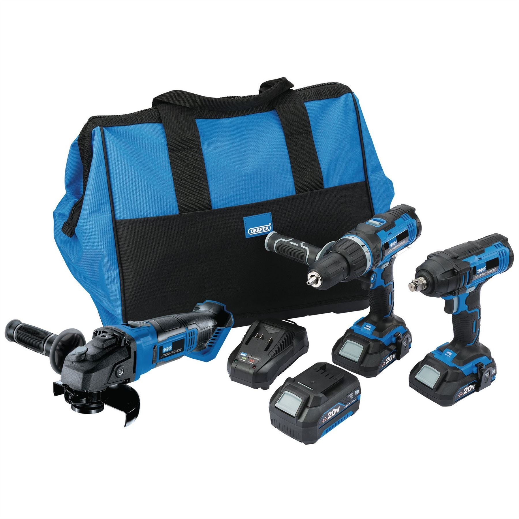 Draper 45499 Storm Force® 20V Cordless Mega Kit 8 Piece Draper