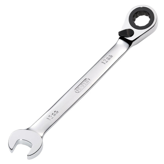 Draper 51999 HI-TORQ® Metric Reversible Ratcheting Combination Spanner 12mm Draper