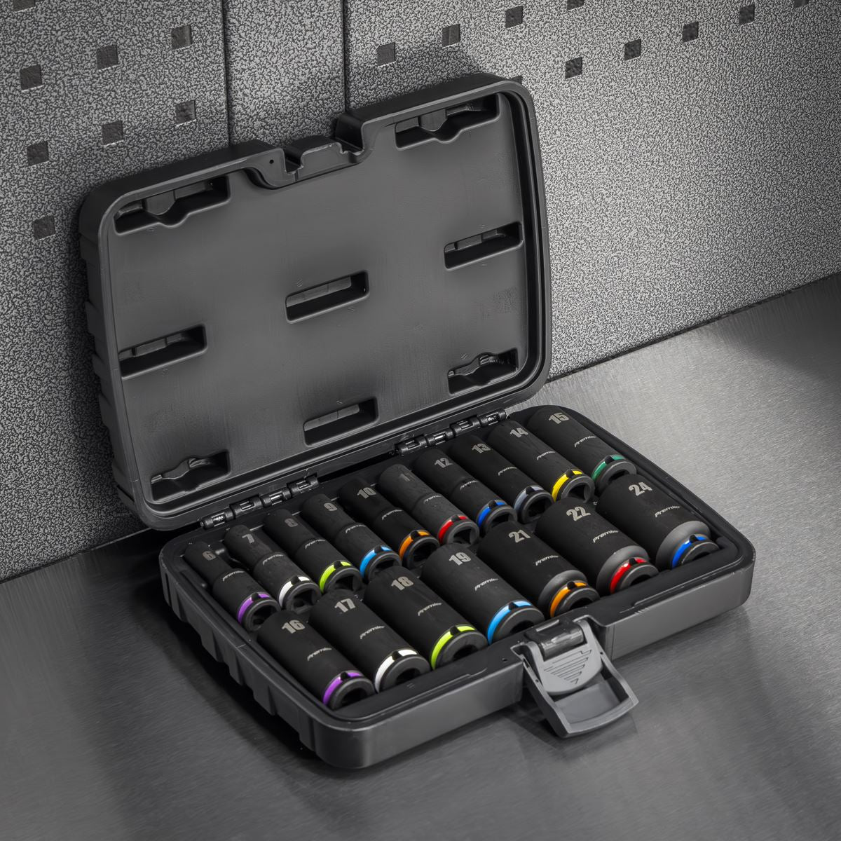 Sealey AK68219 Deep Impact Socket Set 3/8”Sq Drive 17pc Sealey