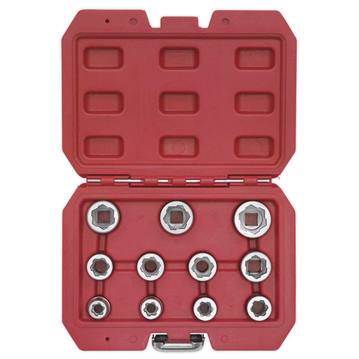 Sealey AK7281 Bolt Extractor Socket Set 11pc 3/8"Sq Drive Metric Sealey