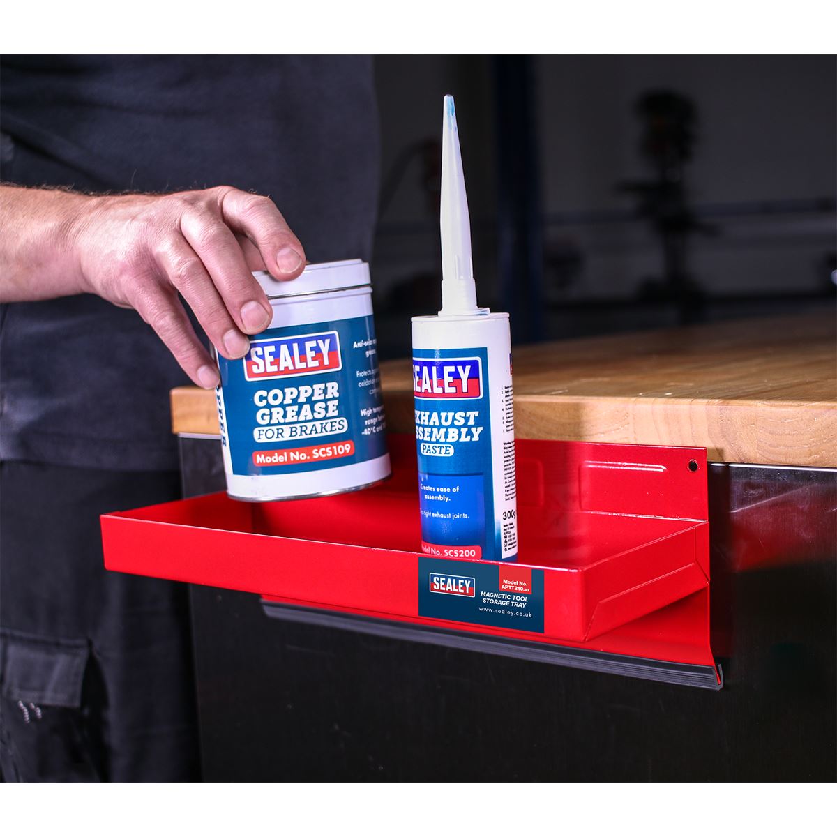 Sealey APTT310 Magnetic Tool Storage Tray 310 x 115mm Sealey