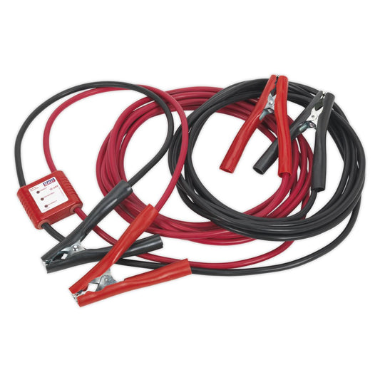 Sealey PROJ/12/24 Booster Cables 7m 450A 25mm² with 12/24V Electronics Protection Sealey
