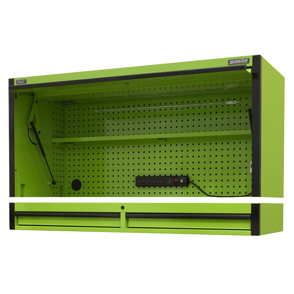 Sealey AP6103BE Top Hutch & 2 Drawer Riser 1549mm Sealey