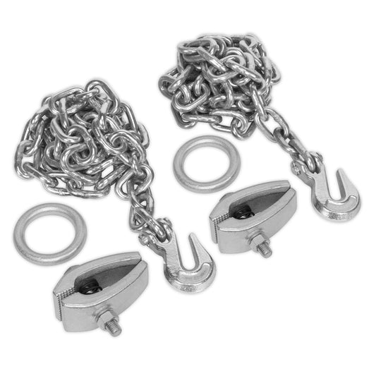 Sealey RE91/5/CK Chain Kit 2 x 2m Chains 2 x Clamps Sealey
