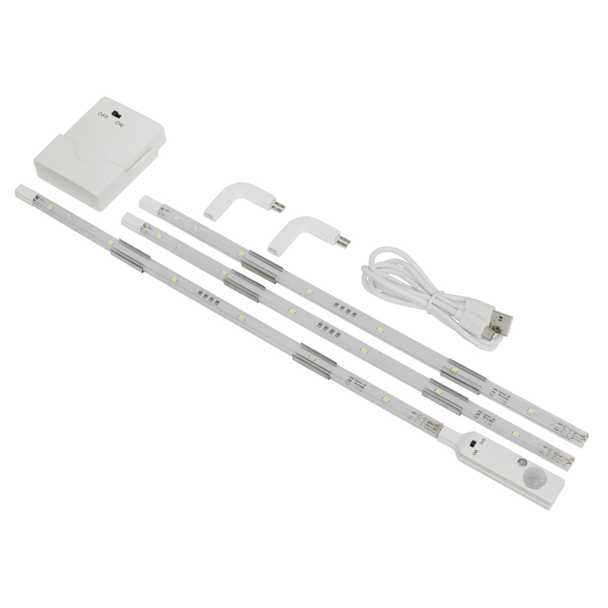 Sealey LEDSTR03 LED Strip Lighting 3pc Sealey