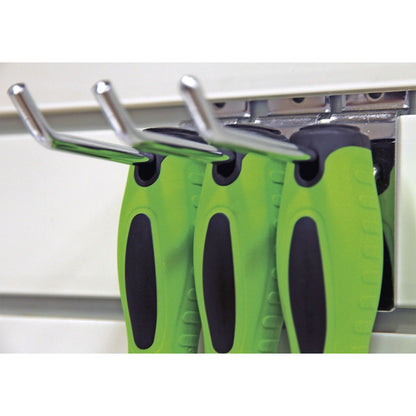 Sealey HV001 Screwdriver Set 8pc Hi-Vis Green Sealey