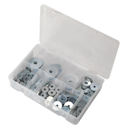 Sealey AB059RW Repair Washer Assortment 240pc M5-M10 Metric Zinc Plated Sealey