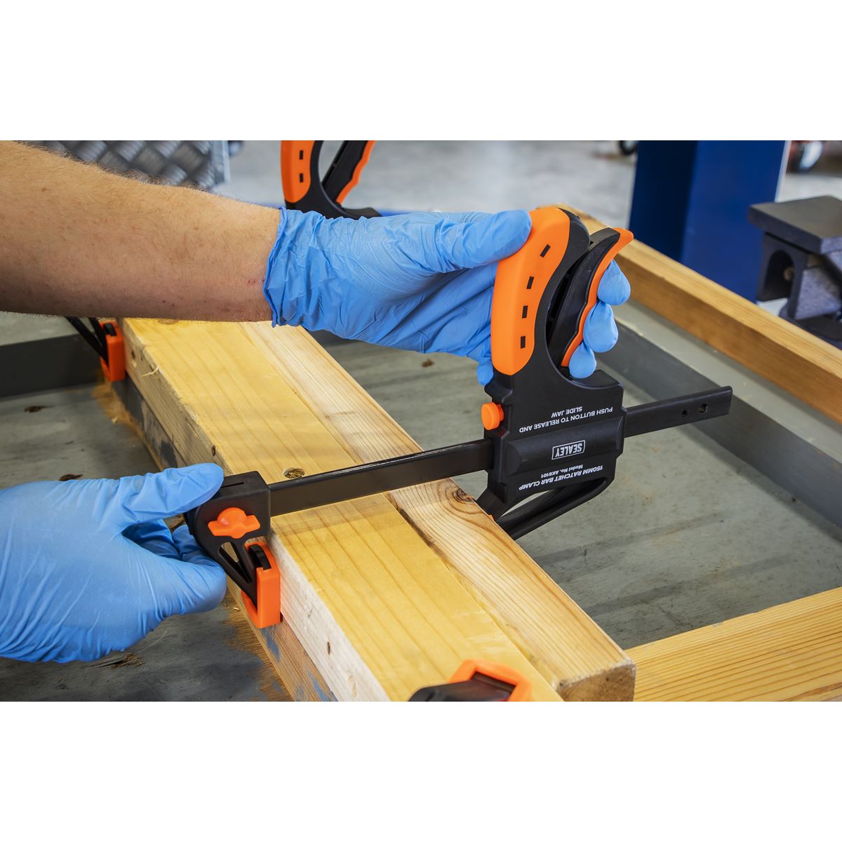 Sealey AK6101 Ratchet Bar Clamp 150mm Sealey