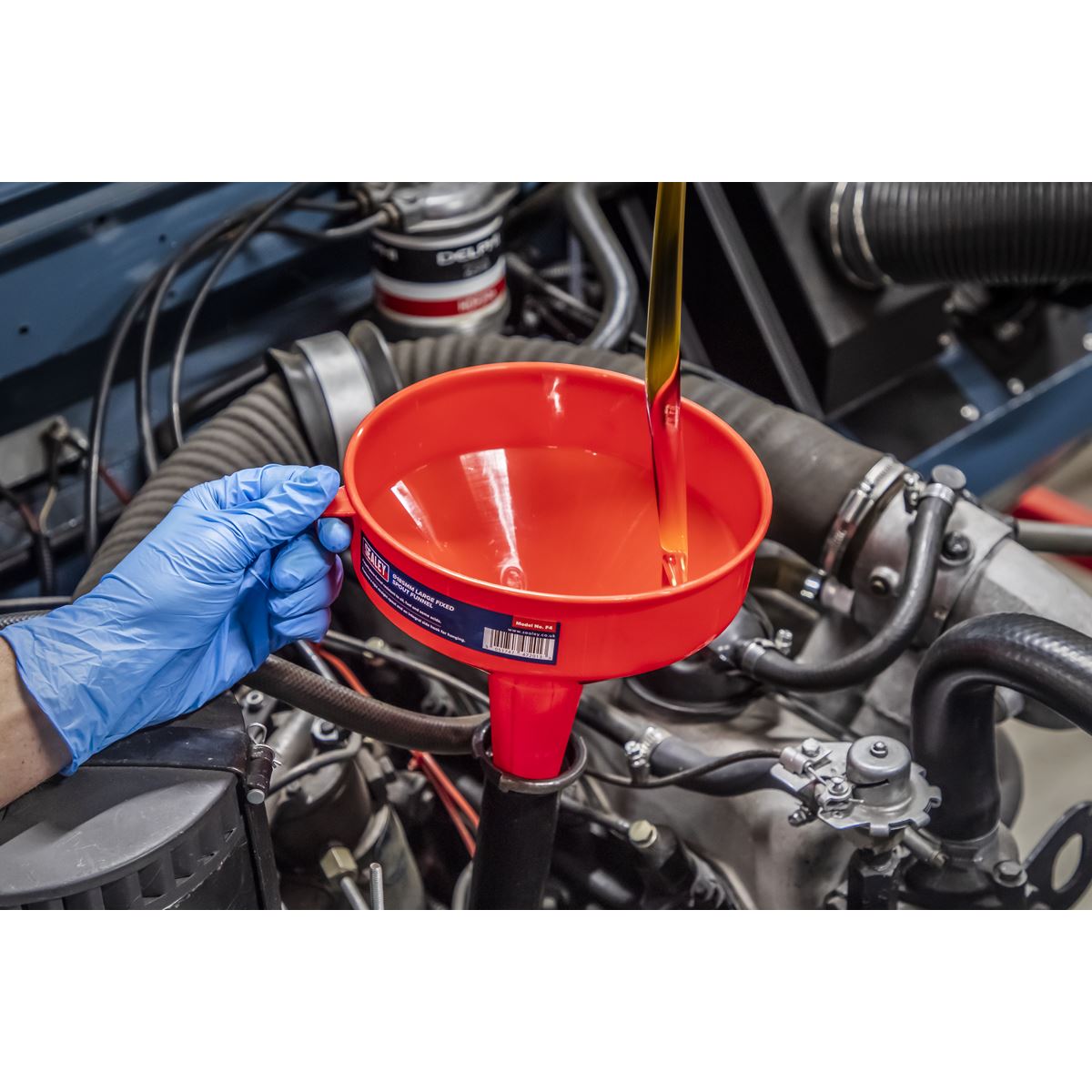 Sealey F4 Funnel Medium Ø185mm Fixed Spout Sealey